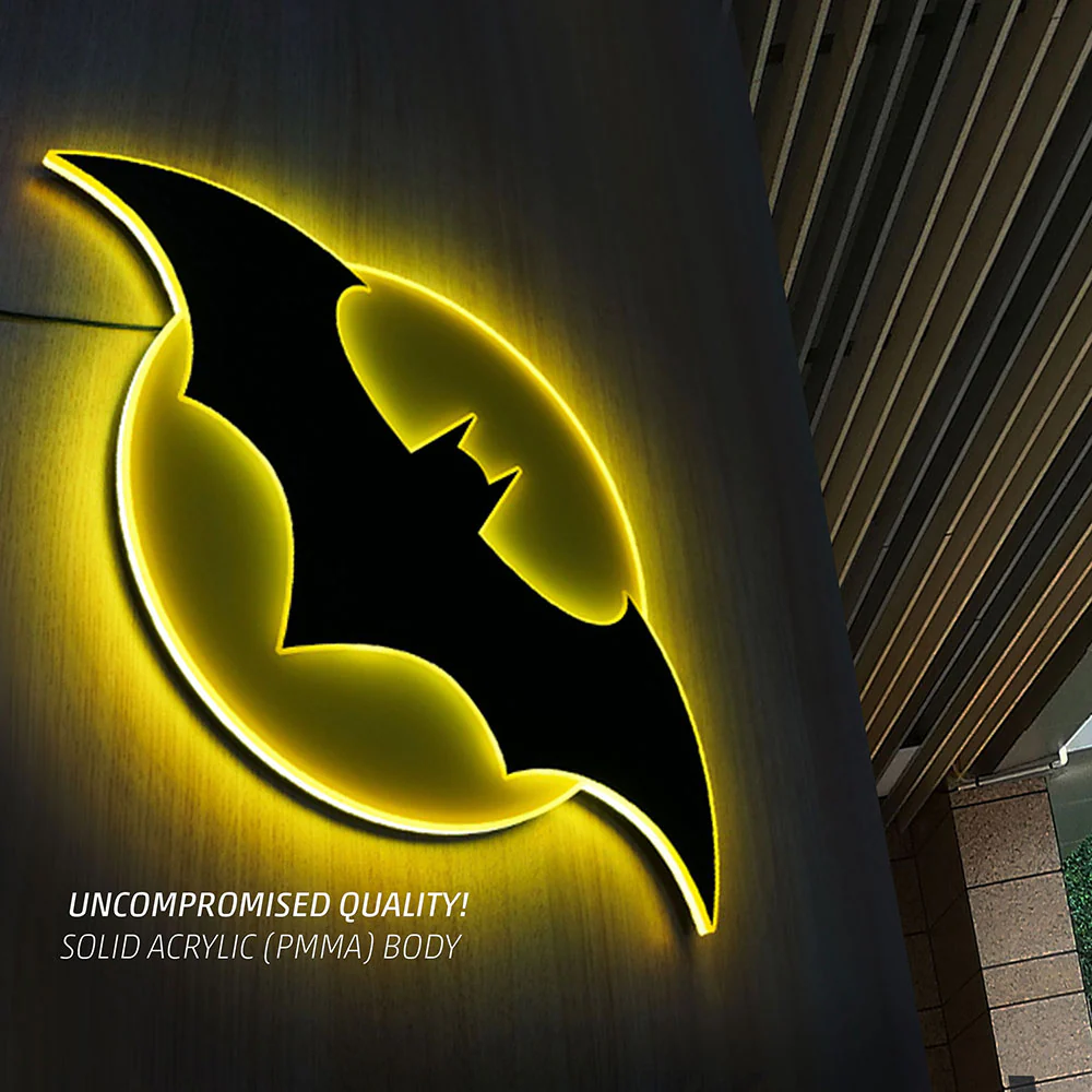 BATMAN LED Logo Brandlite Wall Light - Large - Image 7