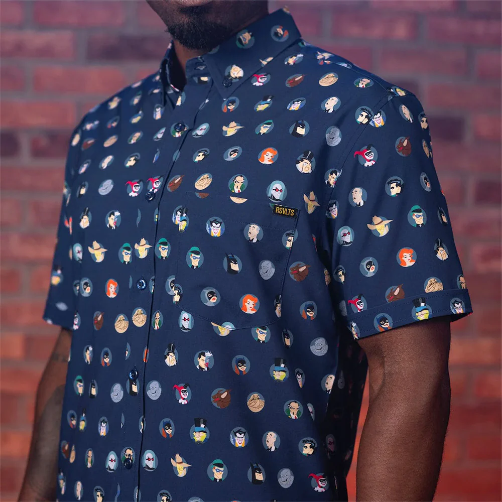 BATMAN: THE ANIMATED SERIES x RSVLTS “Villains & Vigilantes” KUNUFLEX Short Sleeve Shirt - Image 3
