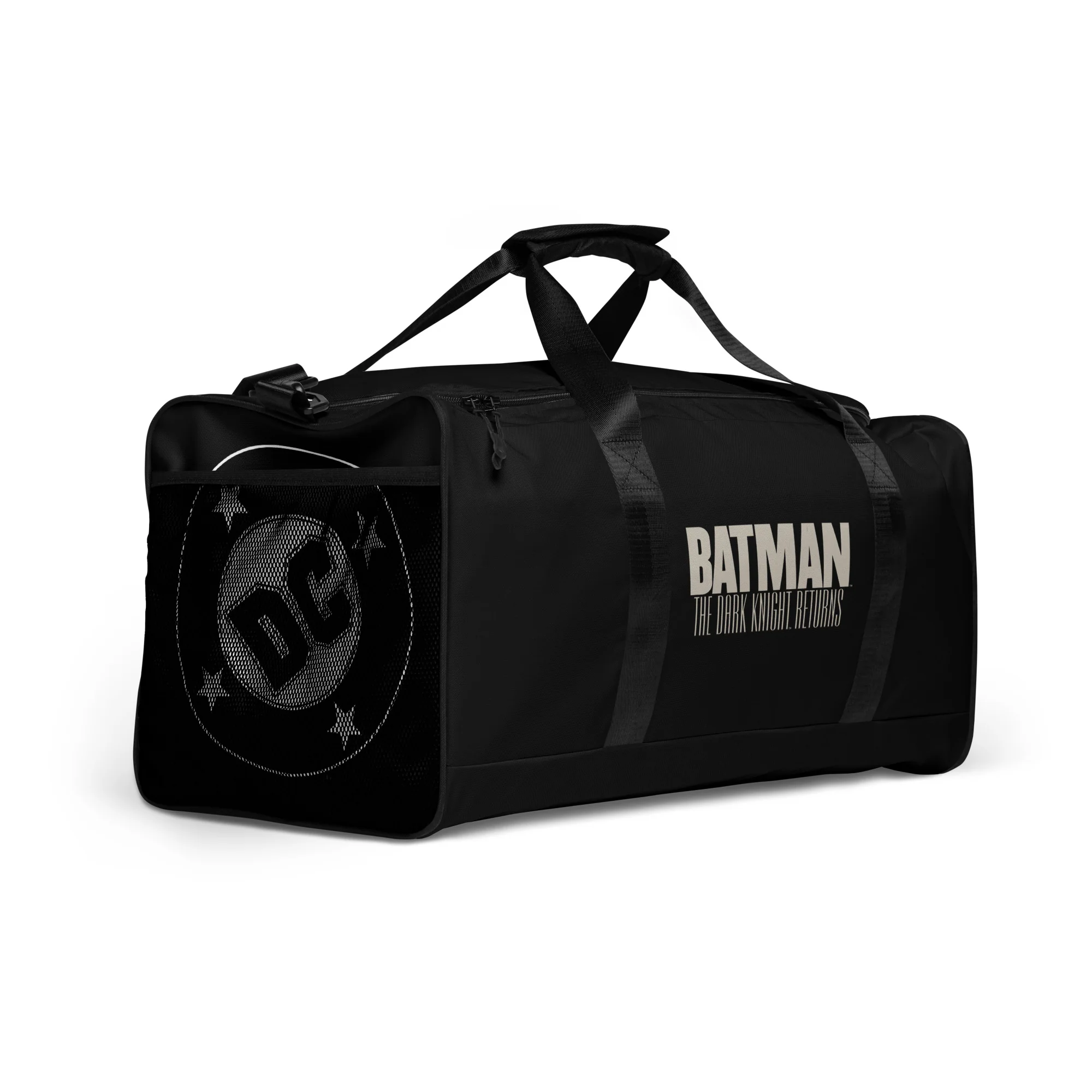 Batman Bag: The Dark Knight Returns Duffel with Bat-Signal & DC Logo - Image 3