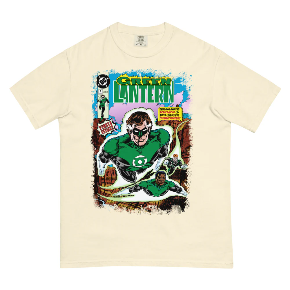 GREEN LANTERN Cosmic Heroes Comfort Colors T-Shirt - Image 3