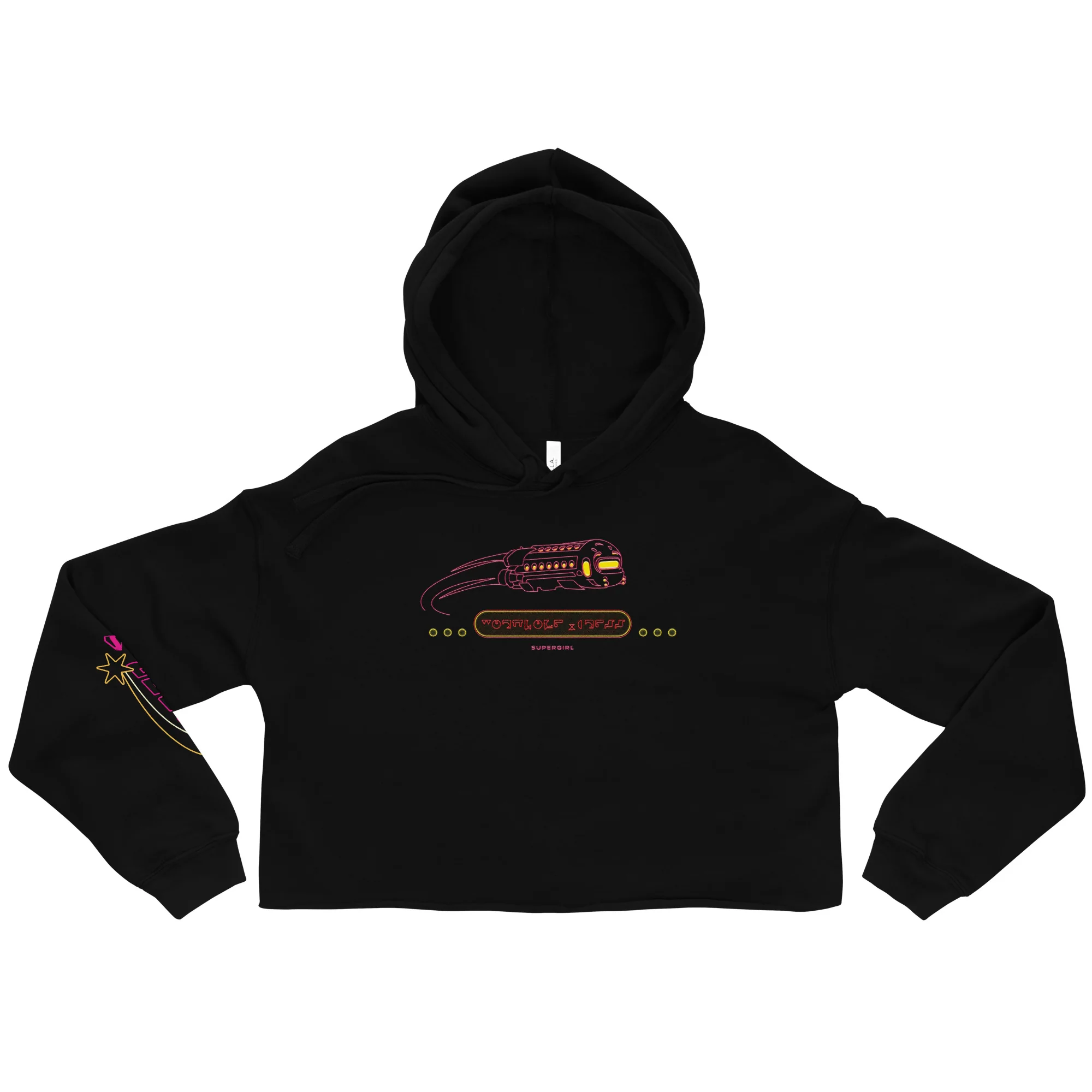 SUPERGIRL (2026 Movie) Women’s Cropped Hoodie Wormhole Xpress - Image 3