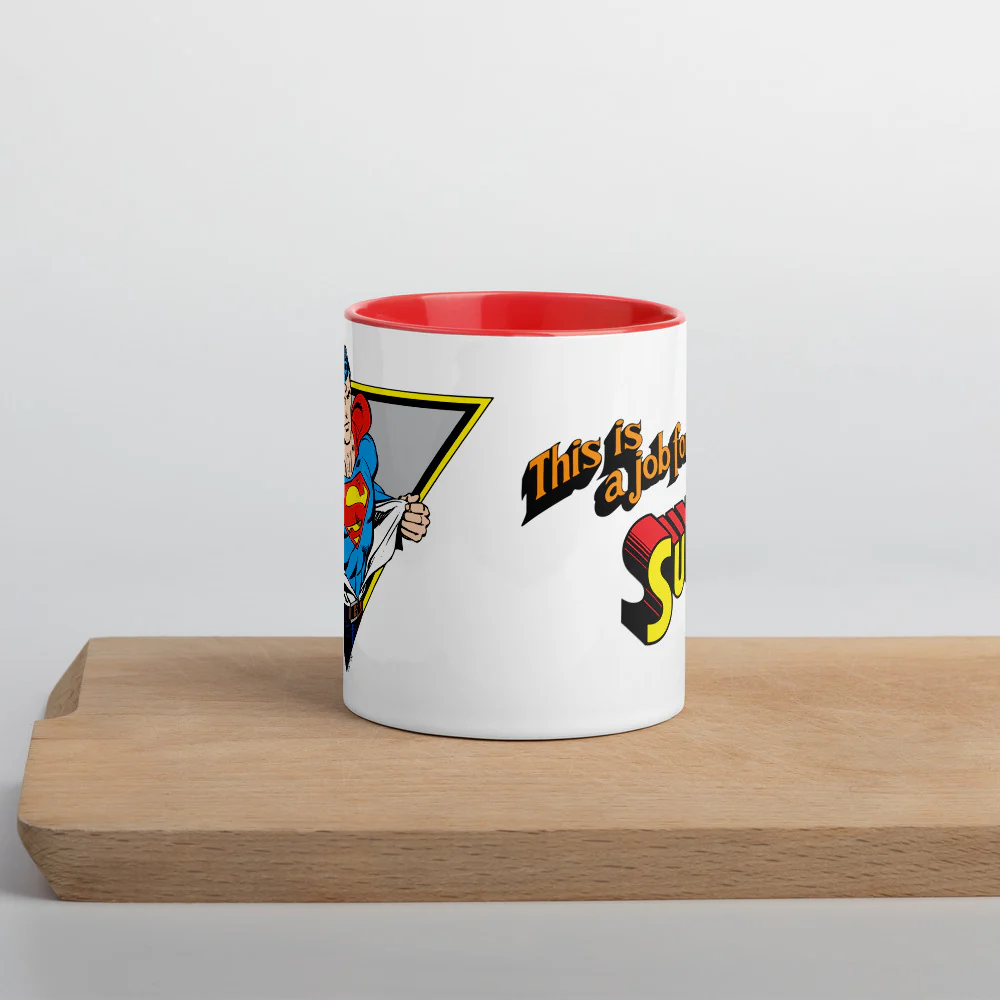 SUPERMAN This is a Job for… Two-tone Mug - Image 12