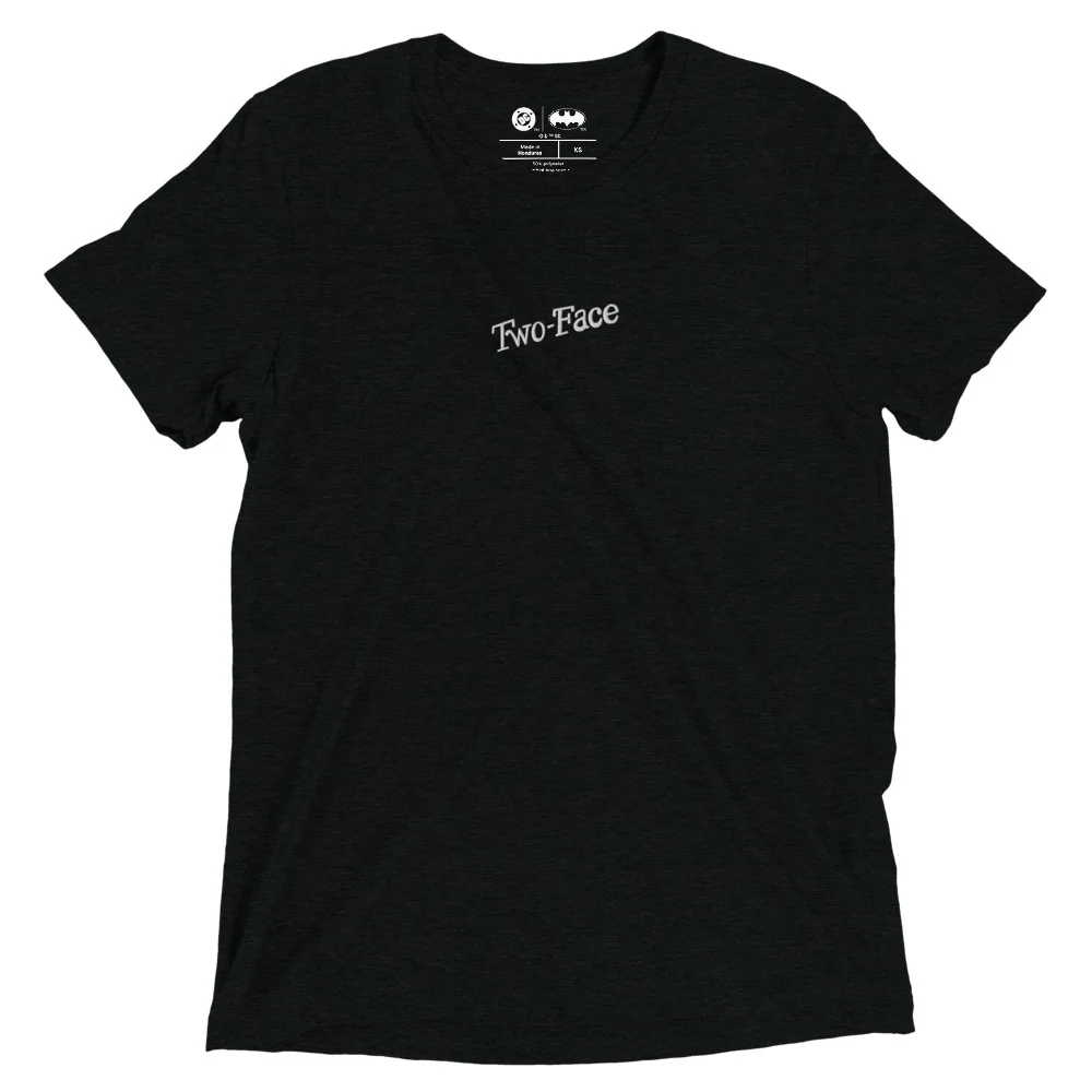 TWO-FACE Embroidered Tri-Blend T-Shirt "Duality" - Image 2